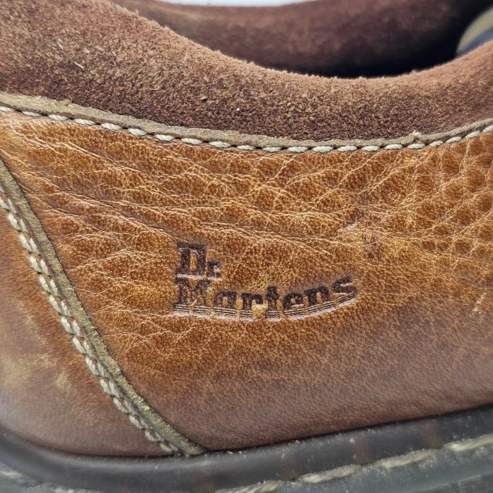 Dr. Martens Women Size 9 Brown Leather Wingtip Oxford Shoes Casual Low Top PC091